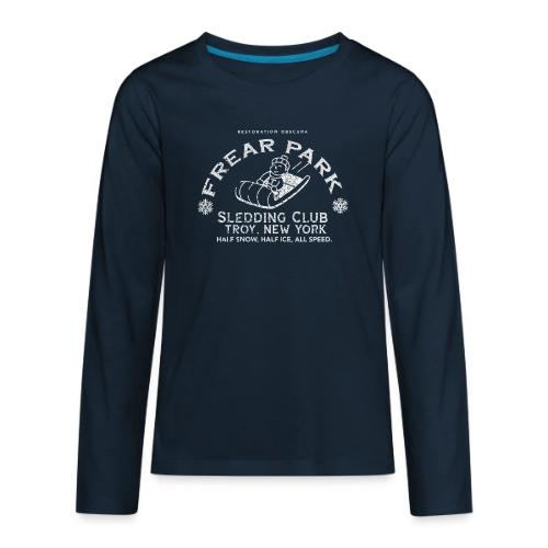 RO Frear Park Sledding Club Distressed Light - Kids' Premium Long Sleeve T-Shirt