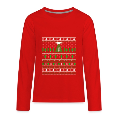 UFO ALIEN UGLY Christmas - Kids' Premium Long Sleeve T-Shirt