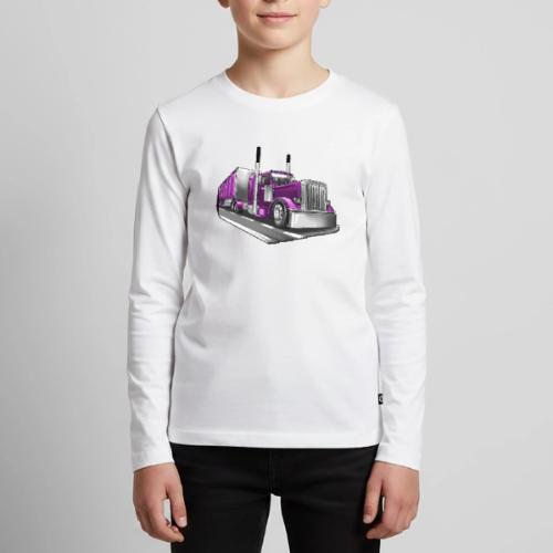 Tracktor Trailer Semi Truck Big Rig - Kids' Premium Long Sleeve T-Shirt
