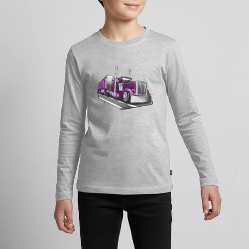 Tracktor Trailer Semi Truck Big Rig - Kids' Premium Long Sleeve T-Shirt