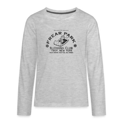 RO Frear Park Sledding Club Distressed Dark - Kids' Premium Long Sleeve T-Shirt
