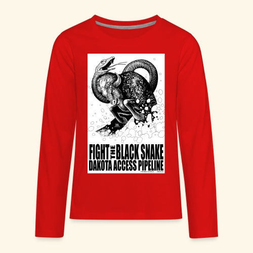 Fight the Black Snake NODAPL - Kids' Premium Long Sleeve T-Shirt