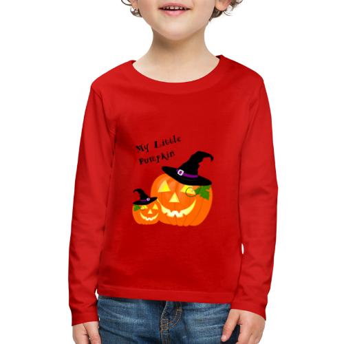 My Little Pumpkin in a Witches Hat - Kids' Premium Long Sleeve T-Shirt