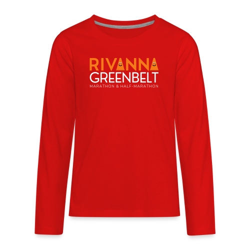 RIVANNA GREENBELT (white text) - Kids' Premium Long Sleeve T-Shirt