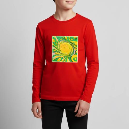 Lemon Tornado Design - Kids' Premium Long Sleeve T-Shirt