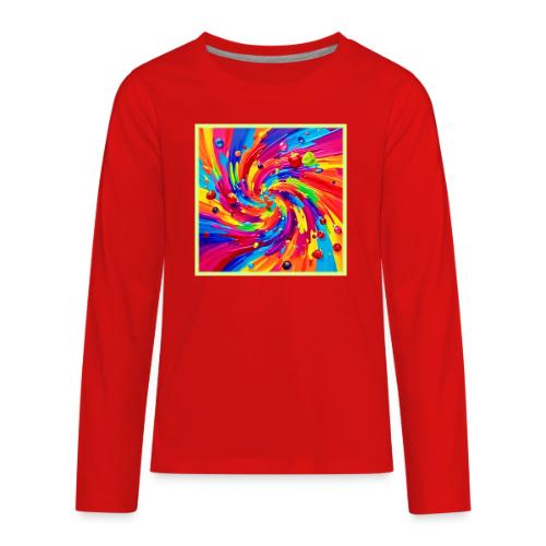 Colorful Fruit Vortex - Kids' Premium Long Sleeve T-Shirt