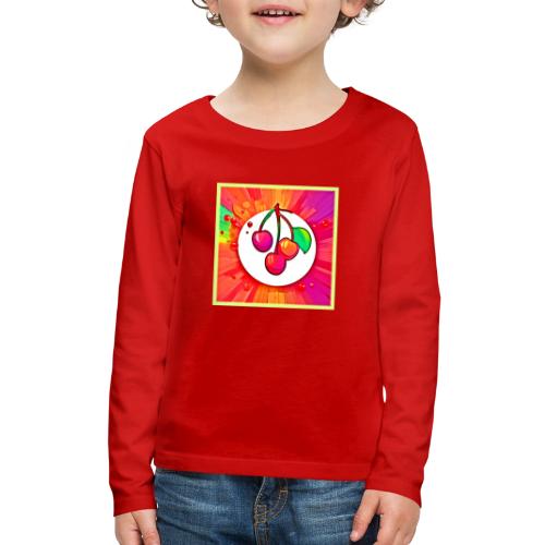 Cherry Pop Art Burst - Kids' Premium Long Sleeve T-Shirt