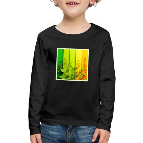 Modern Color Block Nature - Kids' Premium Long Sleeve T-Shirt