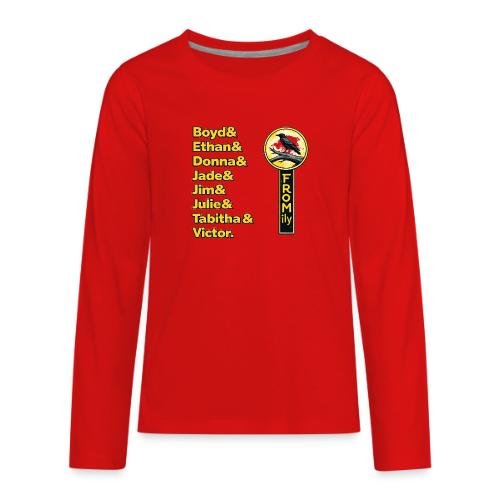 Fromily + Storywalker (front and back) - Kids' Premium Long Sleeve T-Shirt