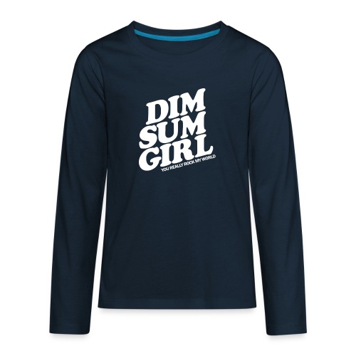 Dim Sum Girl white - Kids' Premium Long Sleeve T-Shirt