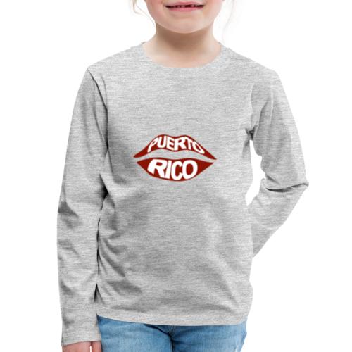 Puerto Rico Lips - Kids' Premium Long Sleeve T-Shirt
