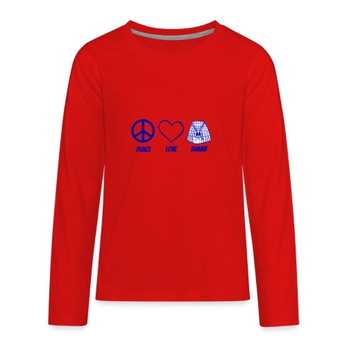 PEACE LOVE JAMMF - Kids' Premium Long Sleeve T-Shirt