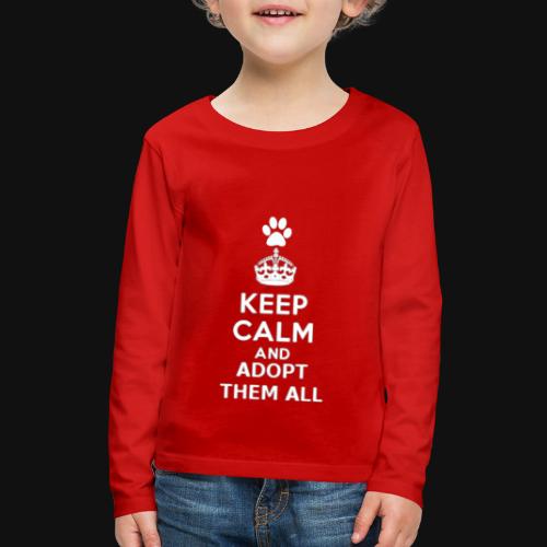 KEEP CALM2 white - Kids' Premium Long Sleeve T-Shirt