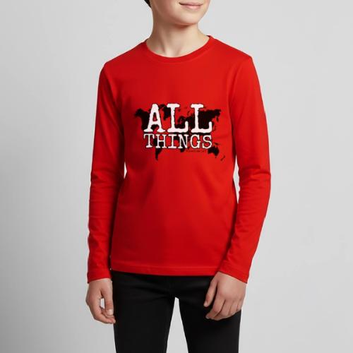 All Things World Map - Kids' Premium Long Sleeve T-Shirt