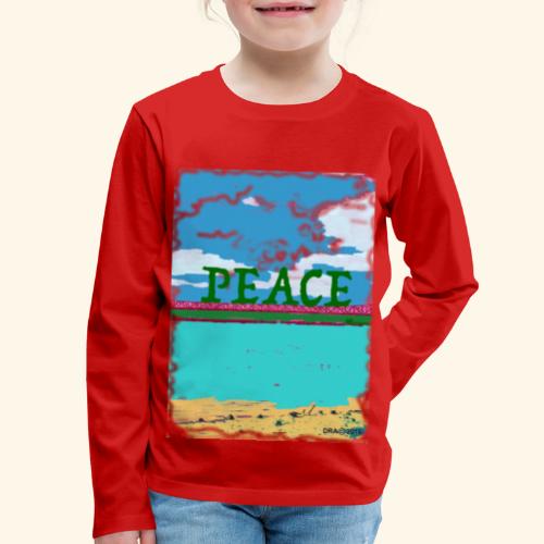 Peace blu - Kids' Premium Long Sleeve T-Shirt