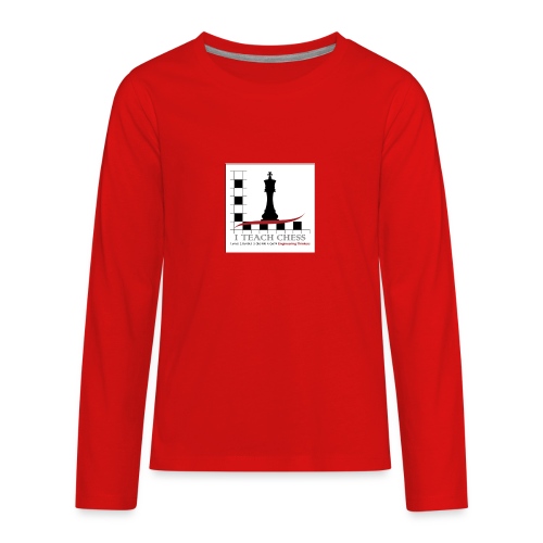 I Teach Chess Logo - Kids' Premium Long Sleeve T-Shirt
