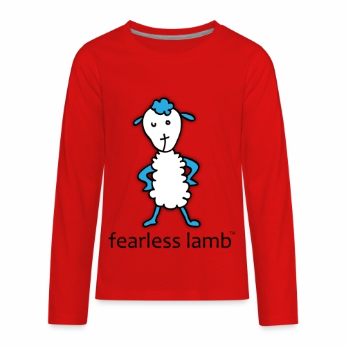 fearless lamb logo (Jesus) - Kids' Premium Long Sleeve T-Shirt