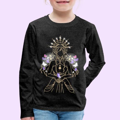 Ancient Butterfly Goddess - Fairytale Design - Kids' Premium Long Sleeve T-Shirt