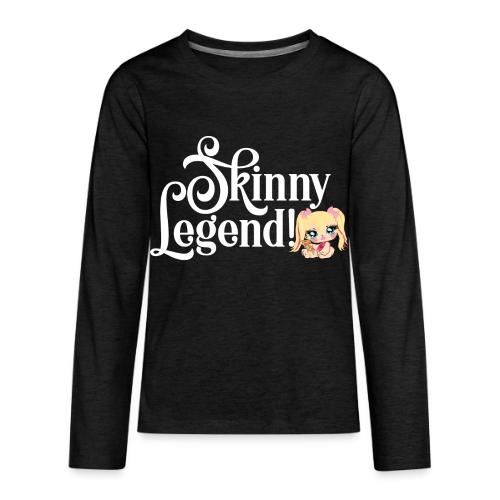 Skinny Legend_onblack - Kids' Premium Long Sleeve T-Shirt
