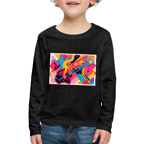 Memphis Design Rockabilly Abstract - Kids' Premium Long Sleeve T-Shirt