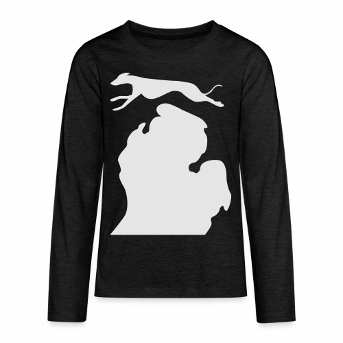 Greyhound Bark Michigan - Kids' Premium Long Sleeve T-Shirt