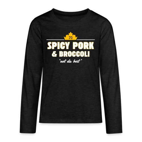 Spicy Pork & Broccoli - Kids' Premium Long Sleeve T-Shirt