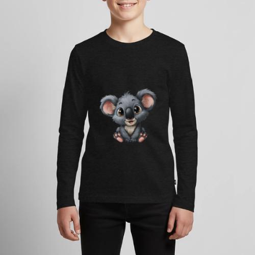 Joyful Cartoon Baby Koala with Big Eyes - Kids' Premium Long Sleeve T-Shirt