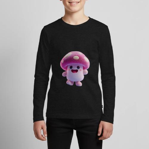 Mushroom: Purple Forest Friend - Kids' Premium Long Sleeve T-Shirt