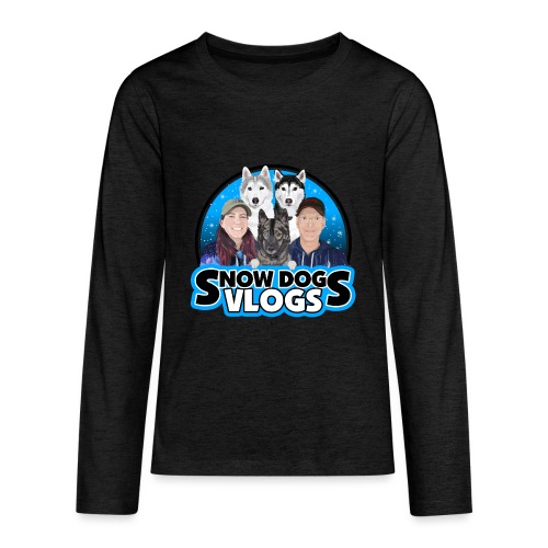 Snow Dogs Vlogs Family Logo - Kids' Premium Long Sleeve T-Shirt