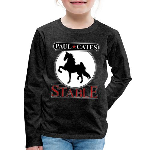 Paul Cates Stable dark shirt - Kids' Premium Long Sleeve T-Shirt