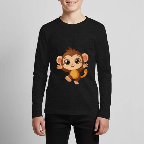 Dancing Baby Monkey Joyful - Kids' Premium Long Sleeve T-Shirt