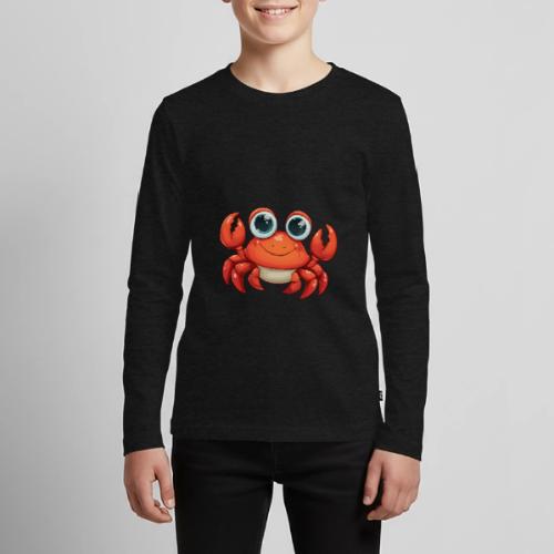 Cute Cartoon Baby Crab - Kids' Premium Long Sleeve T-Shirt