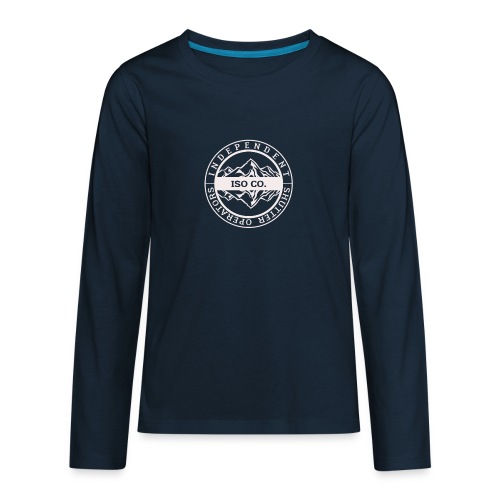 ISO Co. White Classic Emblem - Kids' Premium Long Sleeve T-Shirt