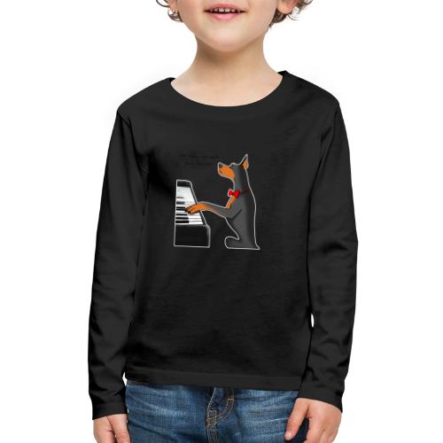 On video call with your teacher - Kids' Premium Long Sleeve T-Shirt
