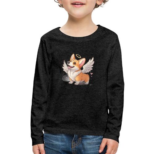 Angel Wings Corgi - Kids' Premium Long Sleeve T-Shirt