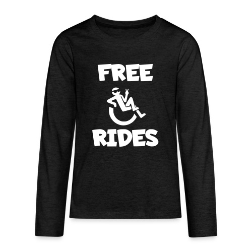This wheelchair user gives free rides - Kids' Premium Long Sleeve T-Shirt