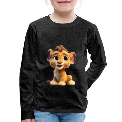 Sweet Lion Cub - Kids' Premium Long Sleeve T-Shirt