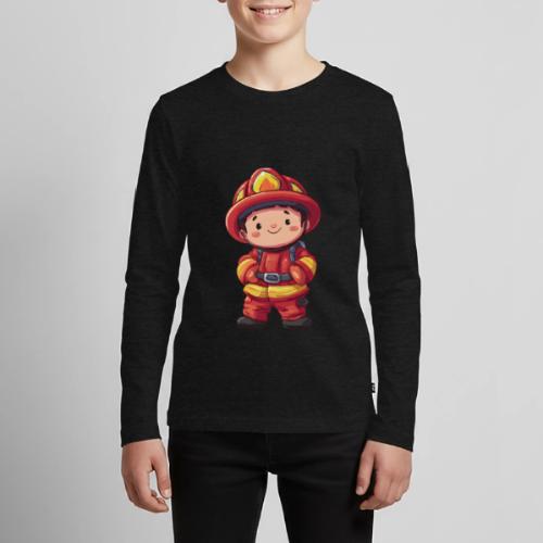 Friendly Firefighter Hero - Kids' Premium Long Sleeve T-Shirt
