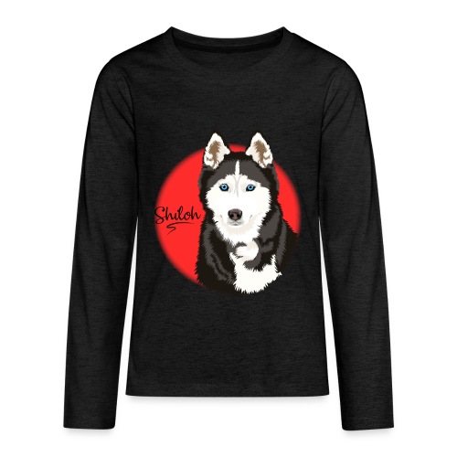 Shiloh the Husky from Gone to the Snow Dogs - Kids' Premium Long Sleeve T-Shirt
