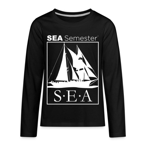 SEA_logo_WHITE_eps - Kids' Premium Long Sleeve T-Shirt