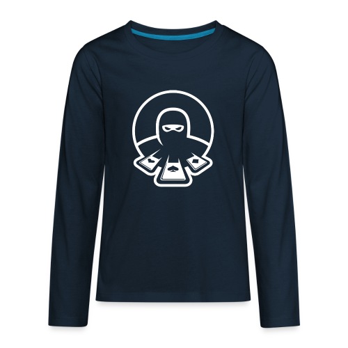 Nertz Master Icon Snow - Kids' Premium Long Sleeve T-Shirt