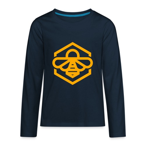 bee symbol orange - Kids' Premium Long Sleeve T-Shirt