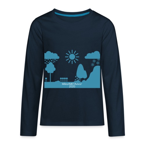 Miles4METAvivor 2020 - Kids' Premium Long Sleeve T-Shirt