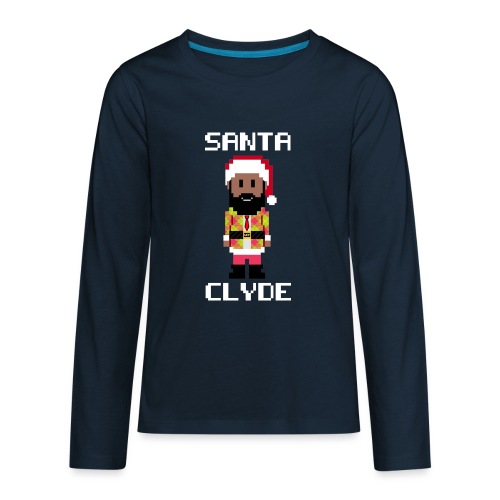 Santa Clyde So Fly (8-Bit) - Kids' Premium Long Sleeve T-Shirt