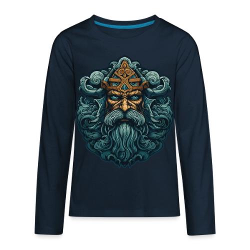 Legendary Viking Warrior: Epic Design - Kids' Premium Long Sleeve T-Shirt