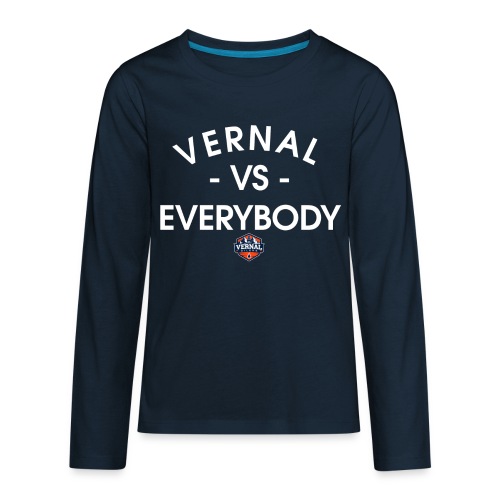 Vernal Vs. Everybody White - Kids' Premium Long Sleeve T-Shirt