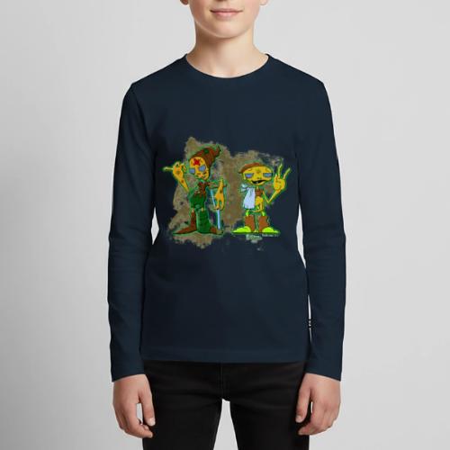 Ongher's UFO Hitchhiking Aliens - Kids' Premium Long Sleeve T-Shirt