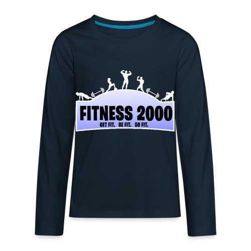 Fitness 2000 Gamer Blue! - Kids' Premium Long Sleeve T-Shirt