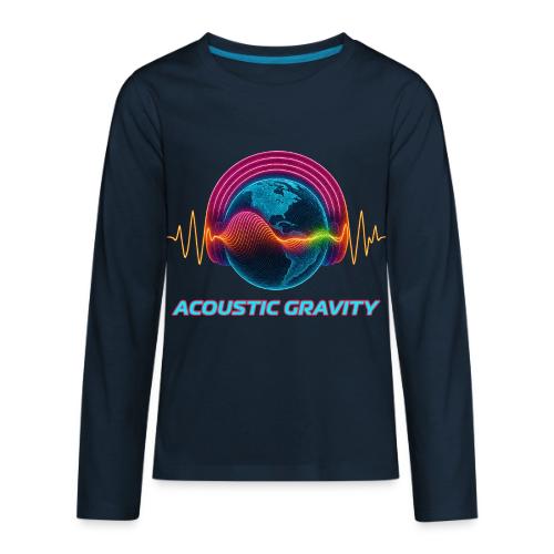 Earth's Headphones - Kids' Premium Long Sleeve T-Shirt