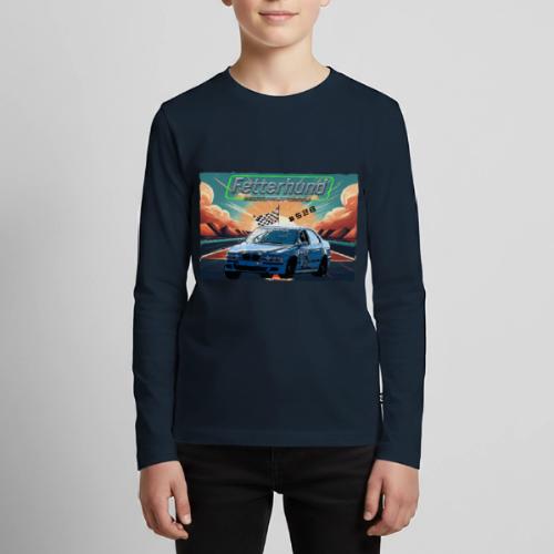 Fetterhund Motorsports with racecar - Kids' Premium Long Sleeve T-Shirt